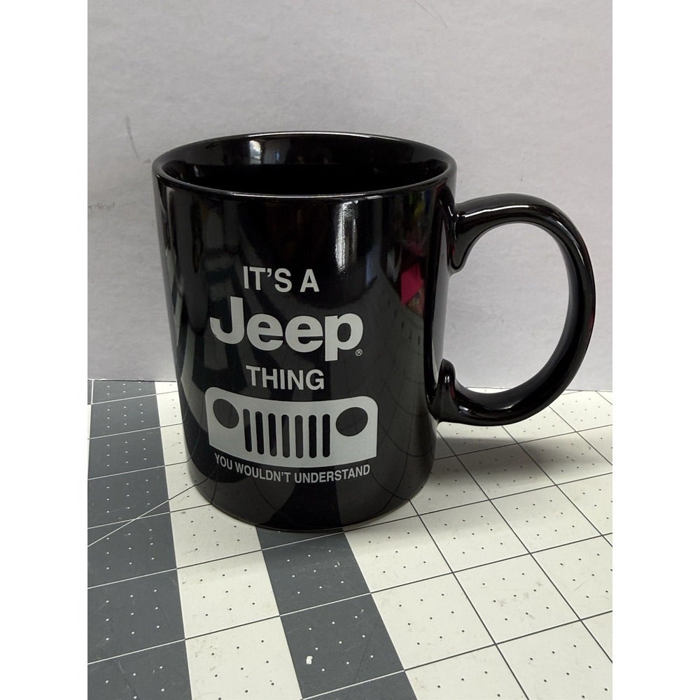 It's a Jeep Thing You Wouldn't Understand Black Cup Ceramic Coffee Mug Open Road
